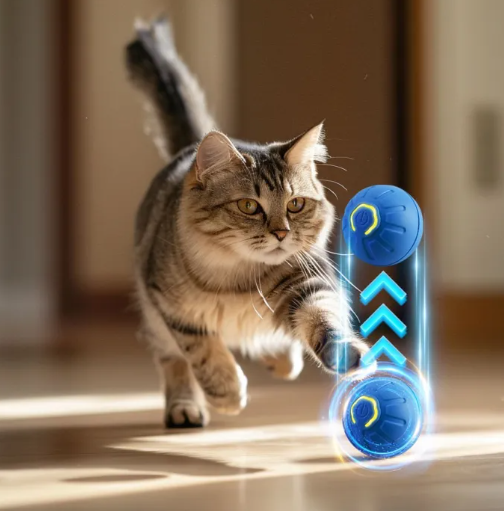 Interactive Smart Dog Toy Ball | Automatic Moving Pet Toy