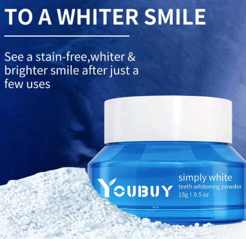 Teeth Whitening Powder — Remove Coffee & Tea Stains for a Brighter Smile