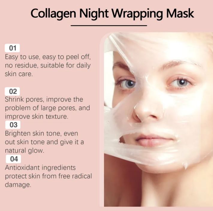 Collagen Peel-Off Face Mask — Deep Hydration & Firming Treatment for Glowing Skin