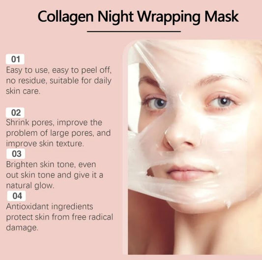 Collagen Peel-Off Face Mask — Deep Hydration & Firming Treatment for Glowing Skin
