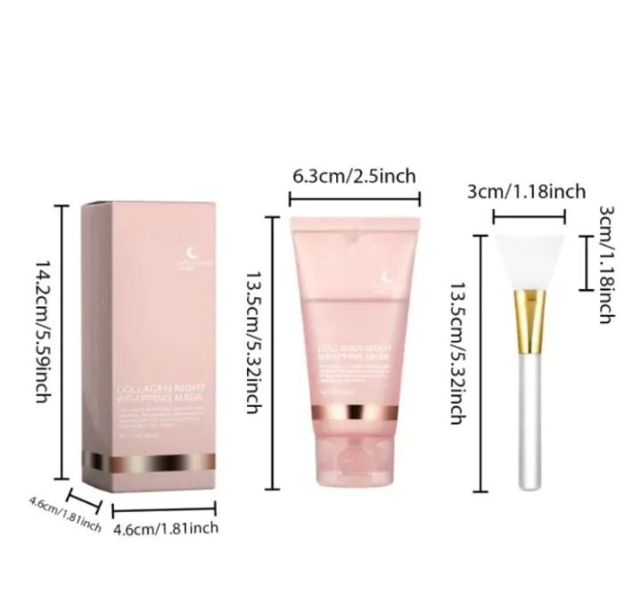 Collagen Peel-Off Face Mask — Deep Hydration & Firming Treatment for Glowing Skin
